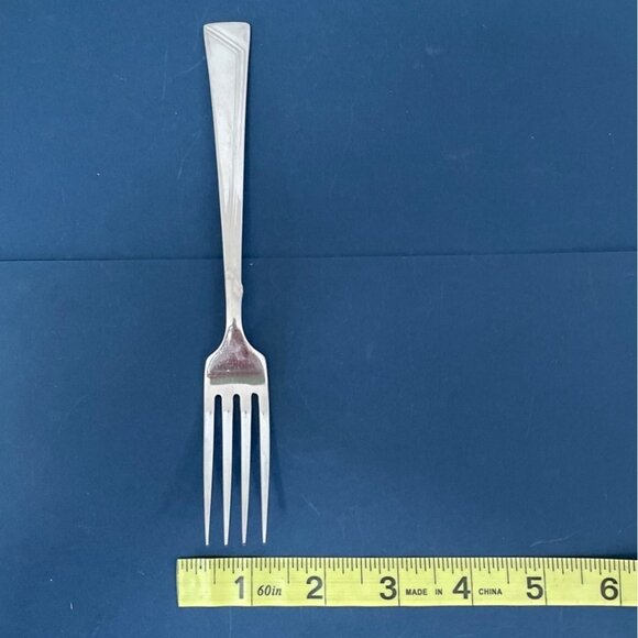 Vintage Oneida Community Era Pattern Dinner Forks Set of 2 Silverplate Art Deco - Picture 6 of 6